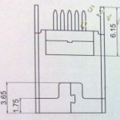 มินิ USB 5P ซ็อกเก็ต แบบขาตรง